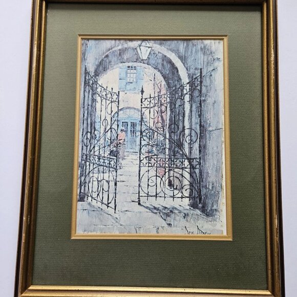 Set Of SIX Louisiana Prints By Don Davey Signed Custom Framed New Orleans Vtg. - Picture 1 of 12